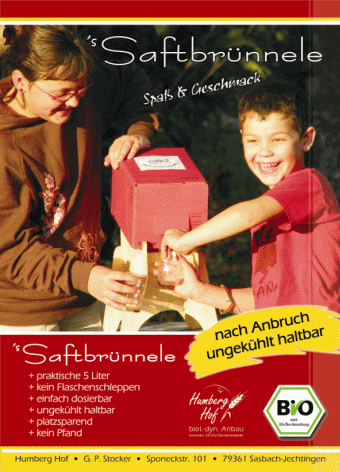 Flyer Vorderseite Saftbruennele