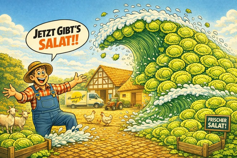 Jetzt gibts Salat