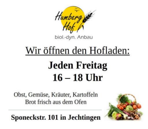 Hofladen Info